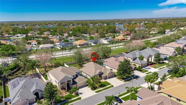 birds eye view of property featuring a residential view