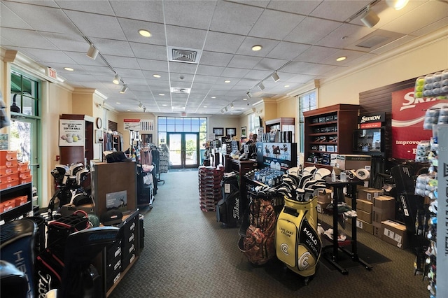 interior space featuring recessed lighting and visible vents