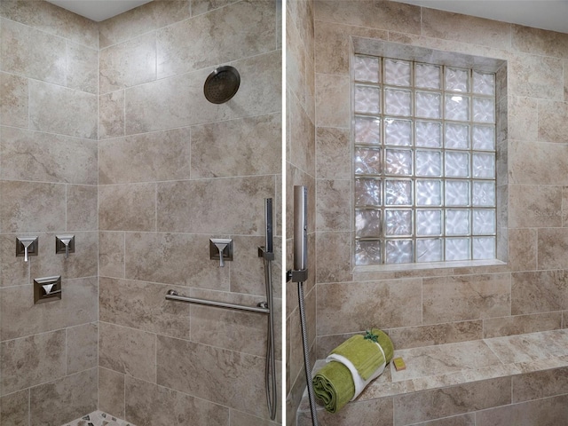 4951 Bacopa Ln S Unit 801, Saint Petersburg, FL 33715 - bathroom featuring tiled shower
