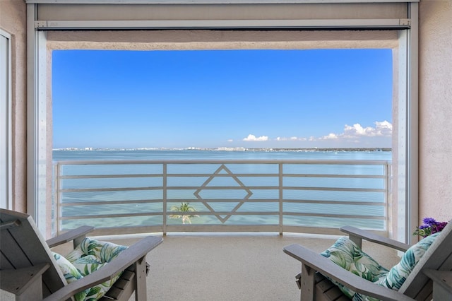 4951 Bacopa Ln S Unit 801, Saint Petersburg, FL 33715 - balcony featuring a water view