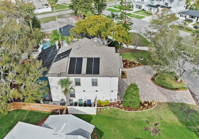 birds eye view of property featuring a residential view