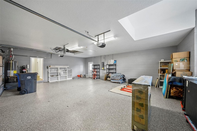 11815 Marblehead Dr, Tampa, FL 33626 - garage with water heater and a garage door opener