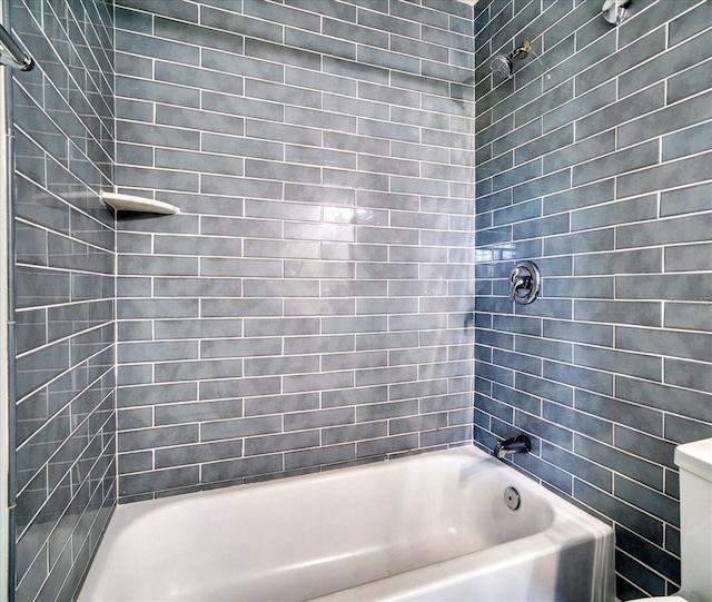 full bathroom featuring shower / bathing tub combination and toilet