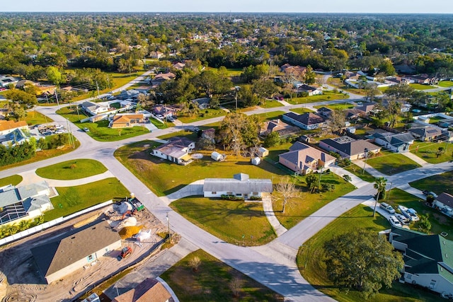 drone / aerial view with a residential view