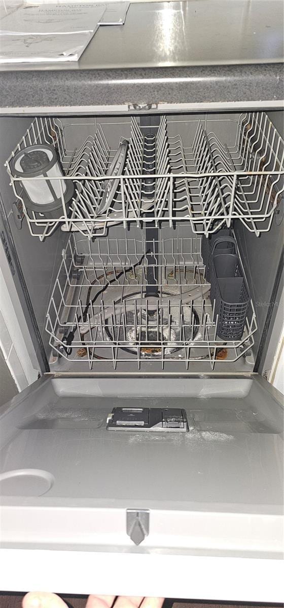 interior details with dishwasher