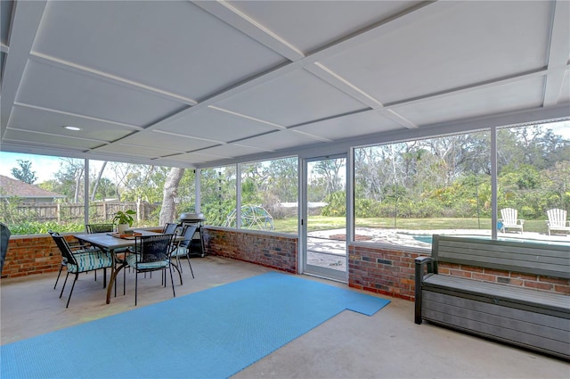 view of sunroom / solarium