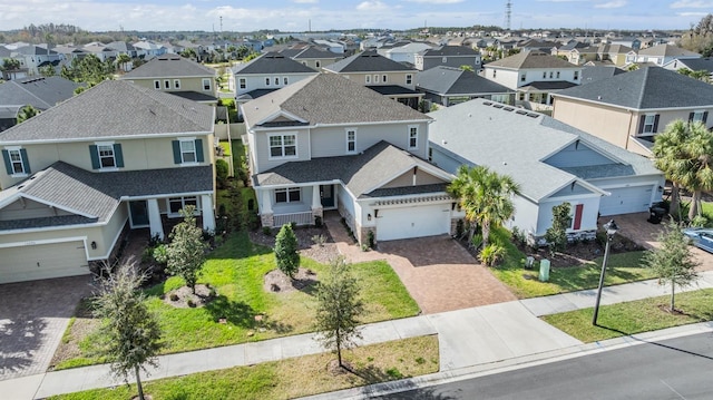 drone / aerial view featuring a residential view