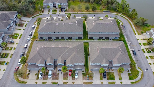 bird's eye view with a residential view