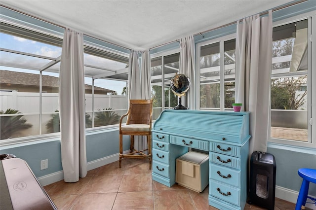 view of sunroom / solarium