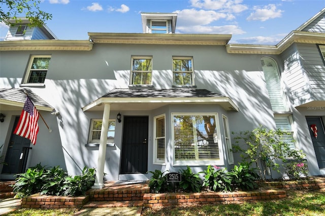 view of front of property with stucco siding