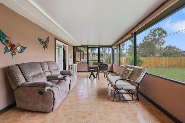 view of sunroom