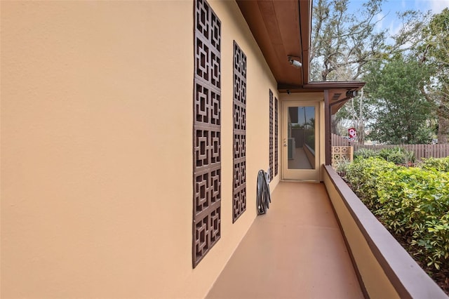 view of balcony