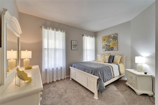 bedroom featuring carpet