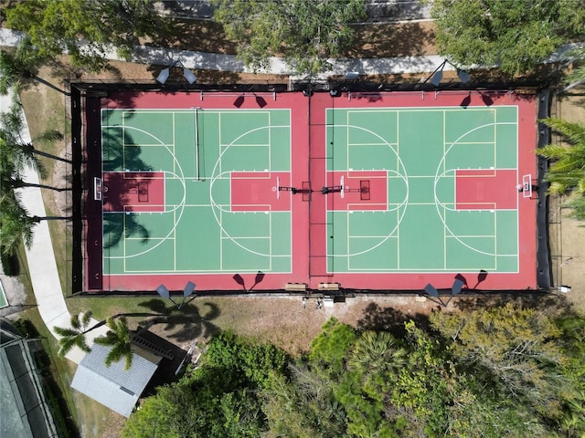 view of sport court featuring community basketball court