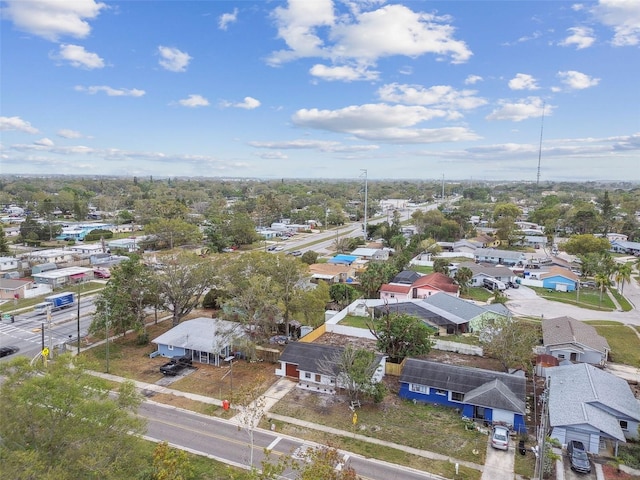 drone / aerial view with a residential view