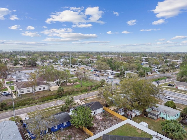 aerial view featuring a residential view