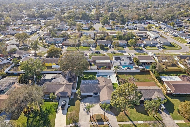 drone / aerial view featuring a residential view