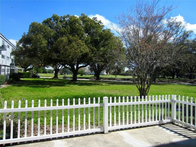 view of patio with fence