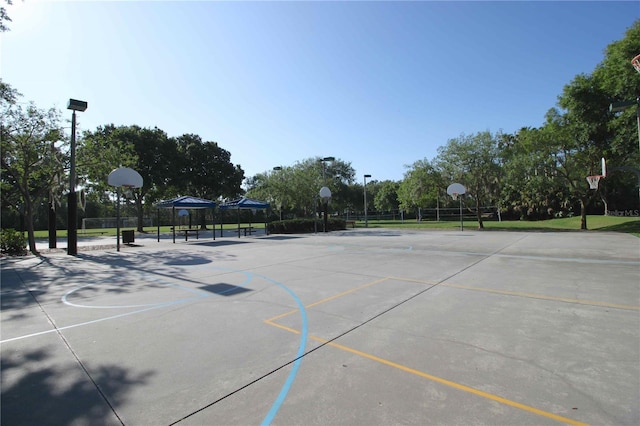 view of sport court with community basketball court