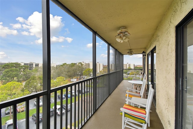 view of balcony