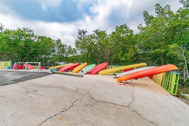 view of jungle gym