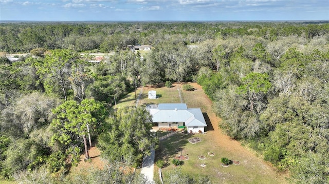 4310 Indian Lake Dr, Indian Lake Estates, FL 33855 - aerial view with a wooded view
