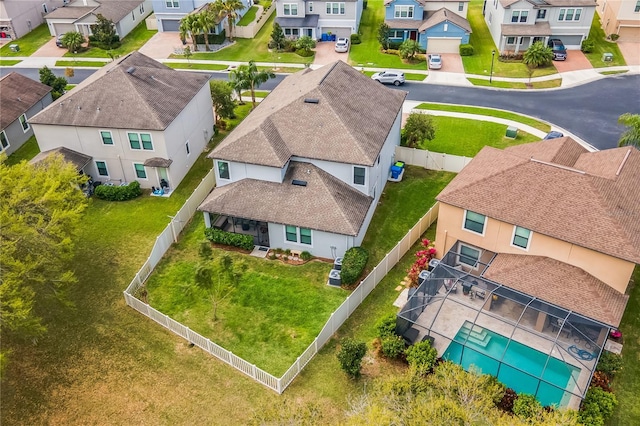 birds eye view of property featuring a residential view