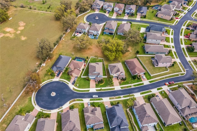 drone / aerial view with a residential view