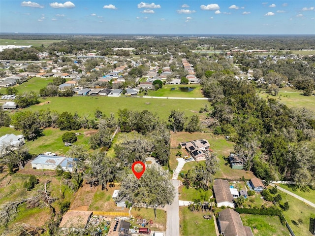 aerial view featuring a residential view