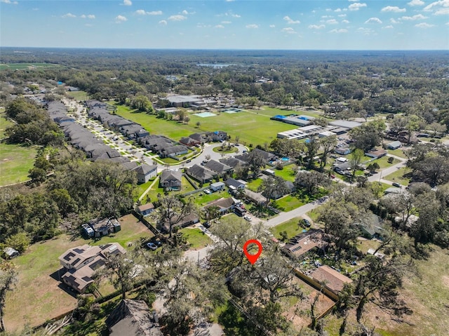 bird's eye view featuring a residential view