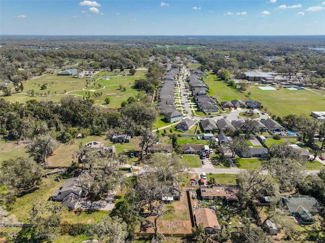 bird's eye view with a residential view