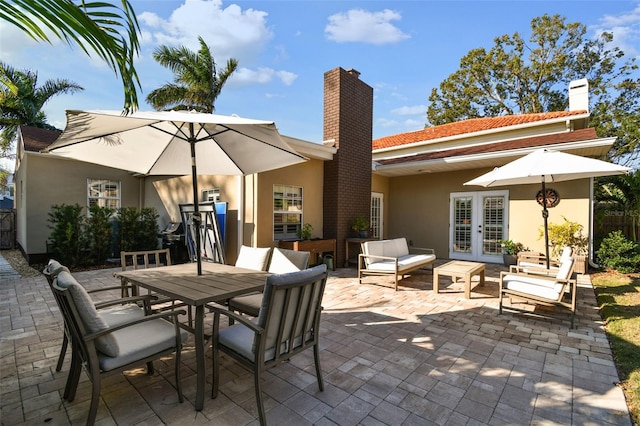 view of patio / terrace with french doors