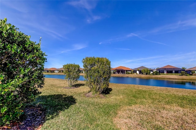 property view of water featuring a residential view