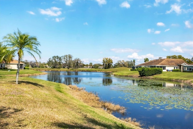 property view of water