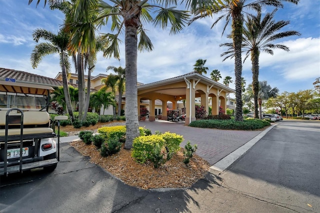 view of property featuring driveway