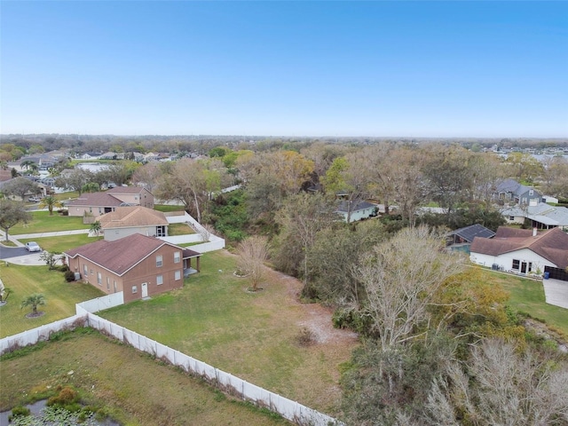 drone / aerial view with a residential view