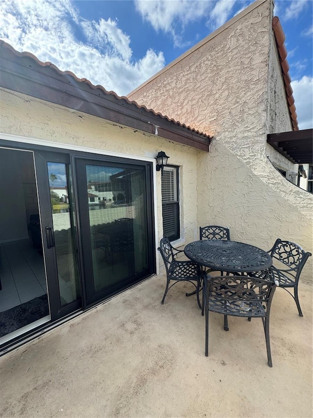 view of patio / terrace with outdoor dining space