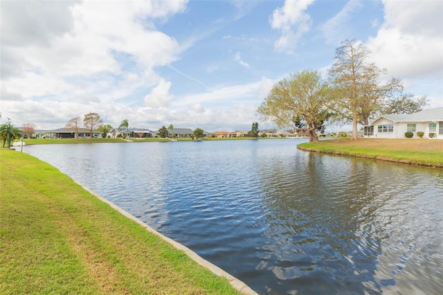 view of water feature