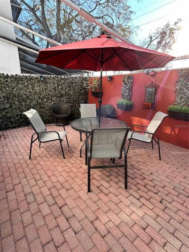 view of patio / terrace with outdoor dining space