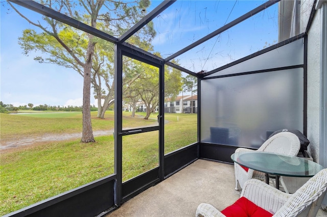 sunroom / solarium with plenty of natural light