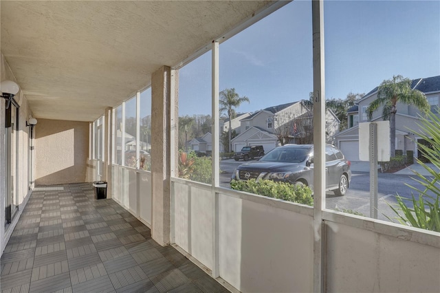 interior space featuring a residential view