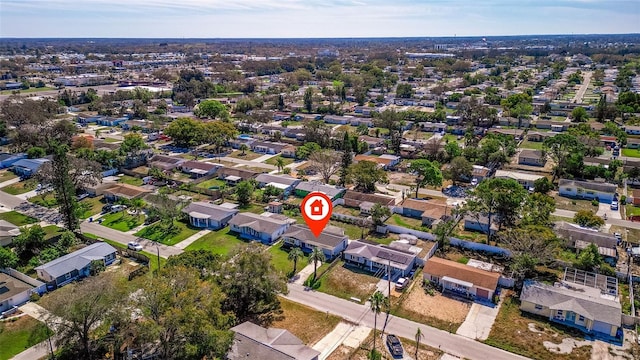 birds eye view of property featuring a residential view