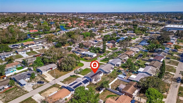 drone / aerial view featuring a residential view