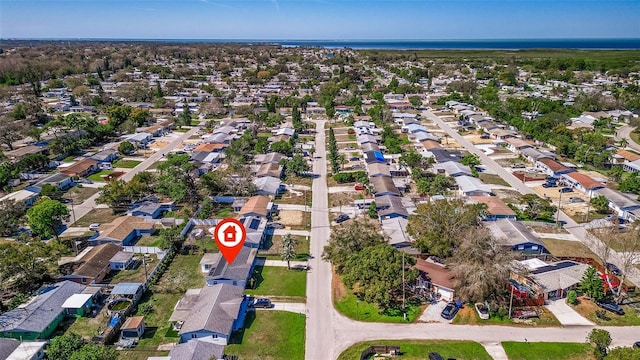 drone / aerial view featuring a residential view