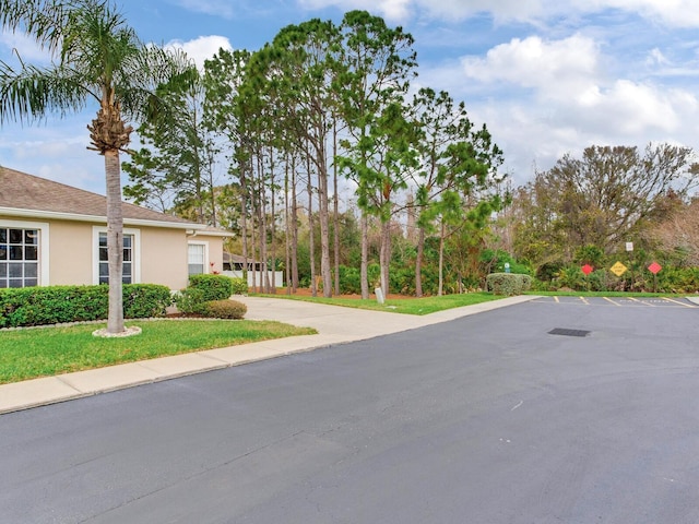 view of road with sidewalks