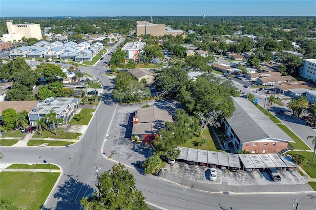 drone / aerial view with a residential view