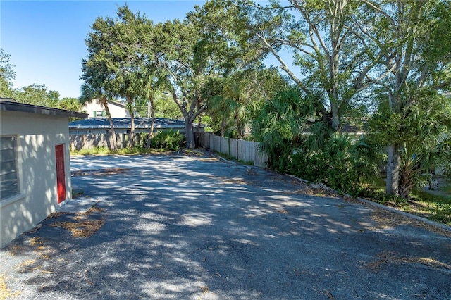 view of road