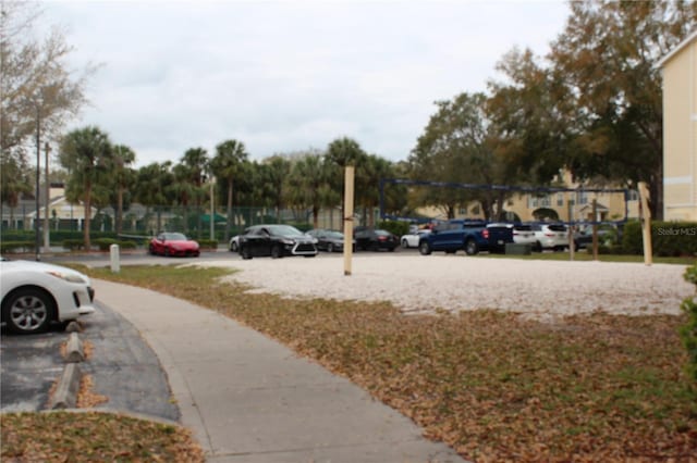 view of uncovered parking lot