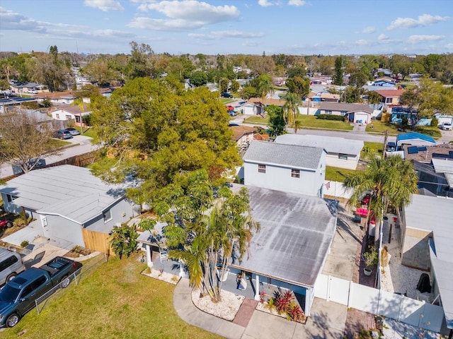 drone / aerial view featuring a residential view