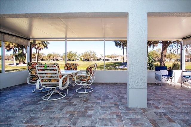 view of sunroom / solarium